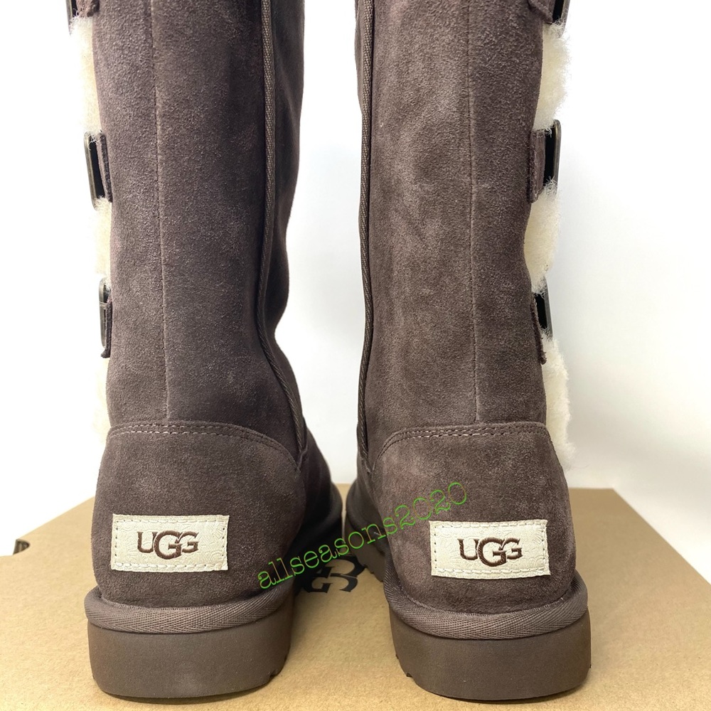 UGG Klea Cho Women’s Boot Brown Suede Fur - Picture 7 of 11